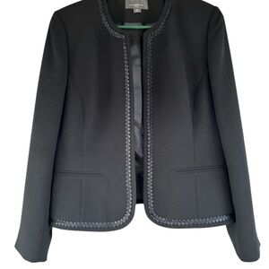 Liz Claiborne Black Women's Blazer with Trim Detail
